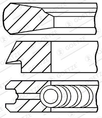 GOETZE ENGINE 08-325600-00 Piston Ring Kit