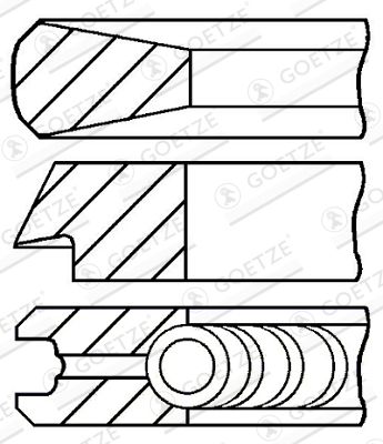 GOETZE ENGINE 08-422100-00 Piston Ring Kit