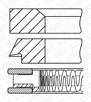 GOETZE ENGINE 08-424600-00 Piston Ring Kit