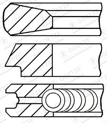 GOETZE ENGINE 08-429200-00 Piston Ring Kit