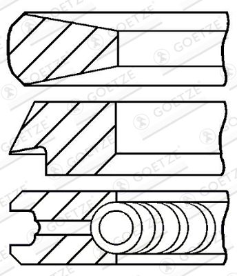 Piston Ring Kit GOETZE ENGINE 08-431100-00