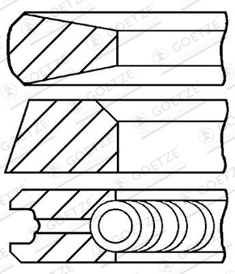 GOETZE ENGINE 08-432700-00 Piston Ring Kit