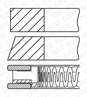 GOETZE ENGINE 08-440500-00 Piston Ring Kit