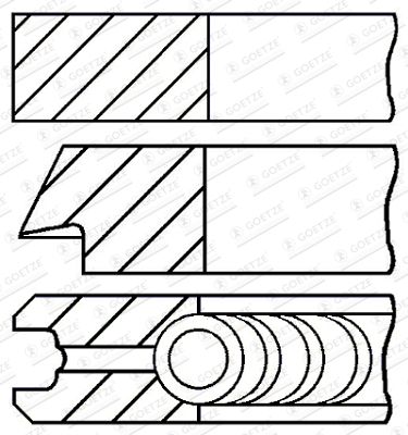 GOETZE ENGINE 08-442900-00 Piston Ring Kit