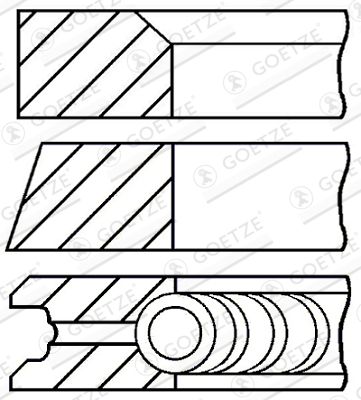 GOETZE ENGINE 08-527500-00 Piston Ring Kit