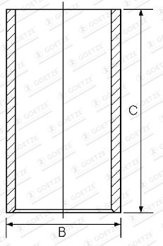 GOETZE ENGINE 14-010900-00 Cylinder Liner