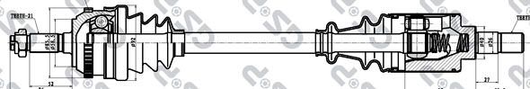 GSP 299007 Drive Shaft