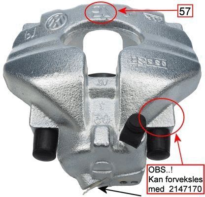 HELLA PAGID 8AC 355 391-421 Brake Caliper