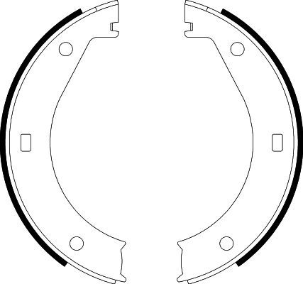 HELLA PAGID 8DA 355 050-311 Brake Shoe Set, parking brake
