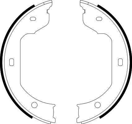 HELLA PAGID 8DA 355 050-471 Brake Shoe Set, parking brake