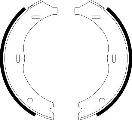 HELLA PAGID 8DA 355 050-561 Brake Shoe Set, parking brake
