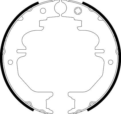 HELLA PAGID 8DA 355 050-711 Brake Shoe Set, parking brake
