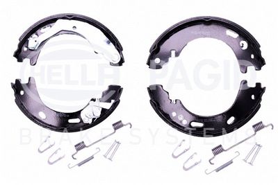 Brake Shoe Set, parking brake HELLA PAGID 8DA 355 051-001
