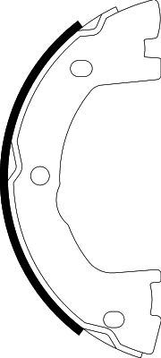 HELLA PAGID 8DA 355 051-171 Brake Shoe Set, parking brake