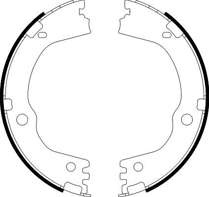 HELLA PAGID 8DA 355 051-211 Brake Shoe Set, parking brake
