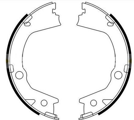 HELLA PAGID 8DA 355 051-281 Brake Shoe Set, parking brake