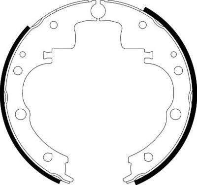Brake Shoe Set HELLA PAGID 8DB 355 000-721