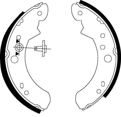 HELLA PAGID 8DB 355 000-891 Brake Shoe Set