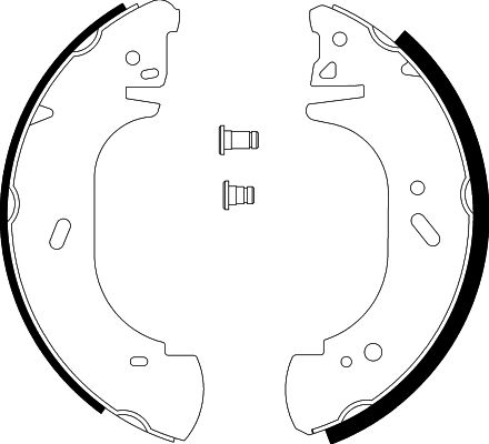 HELLA PAGID 8DB 355 001-621 Brake Shoe Set