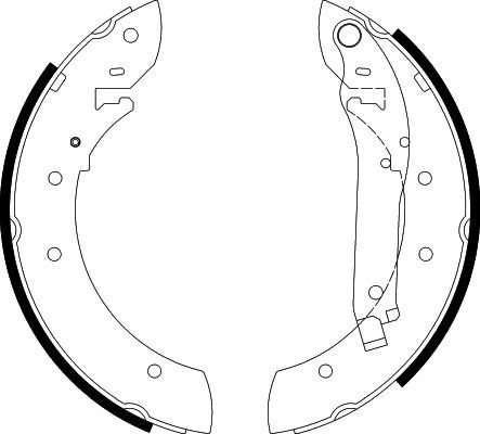 HELLA PAGID 8DB 355 002-011 Brake Shoe Set