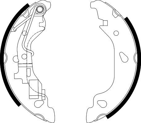 HELLA PAGID 8DB 355 002-581 Brake Shoe Set