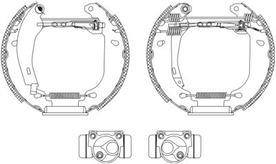 Brake Shoe Set HELLA PAGID 8DB 355 003-761