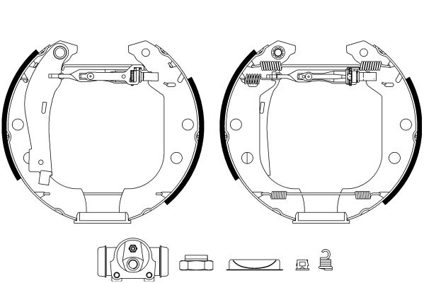 HELLA PAGID 8DB 355 003-951 Brake Shoe Set