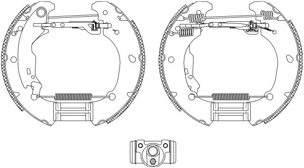 HELLA PAGID 8DB 355 004-481 Brake Shoe Set