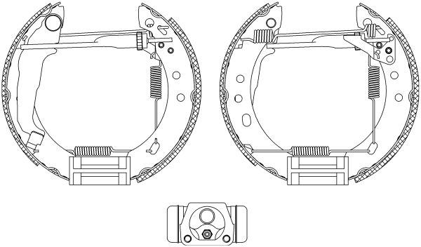 HELLA PAGID 8DB 355 004-571 Brake Shoe Set