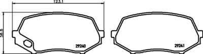 Brake Pad Set, disc brake HELLA PAGID 8DB 355 005-591