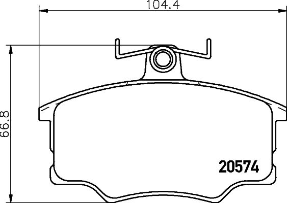 HELLA PAGID 8DB 355 006-021 Brake Pad Set, disc brake