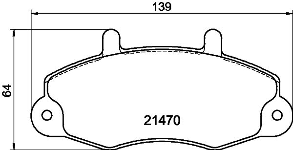 HELLA PAGID 8DB 355 006-391 Brake Pad Set, disc brake