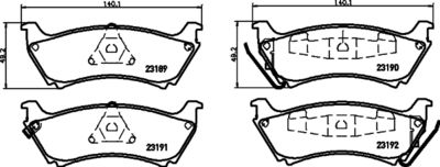 Brake Pad Set, disc brake HELLA PAGID 8DB 355 008-671