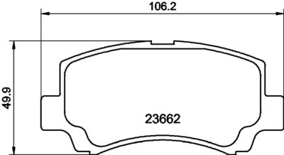 Brake Pad Set, disc brake HELLA PAGID 8DB 355 009-681