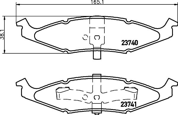 HELLA PAGID 8DB 355 010-081 Brake Pad Set, disc brake