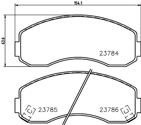 HELLA PAGID 8DB 355 010-131 Brake Pad Set, disc brake