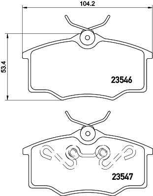 Brake Pad Set, disc brake HELLA PAGID 8DB 355 010-371