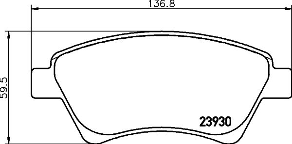 HELLA PAGID 8DB 355 010-541 Brake Pad Set, disc brake
