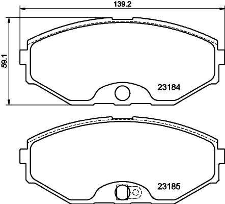 HELLA PAGID 8DB 355 011-181 Brake Pad Set, disc brake