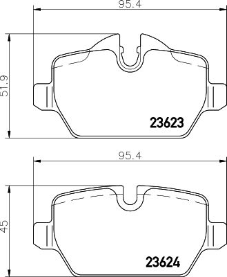 HELLA PAGID 8DB 355 011-271 Brake Pad Set, disc brake