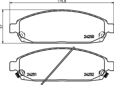 Brake Pad Set, disc brake HELLA PAGID 8DB 355 012-101