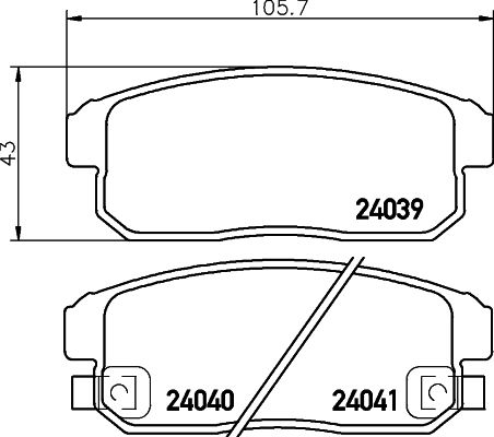 HELLA PAGID 8DB 355 012-331 Brake Pad Set, disc brake