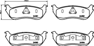 Brake Pad Set, disc brake HELLA PAGID 8DB 355 012-481