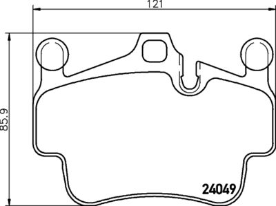 Brake Pad Set, disc brake HELLA PAGID 8DB 355 012-721