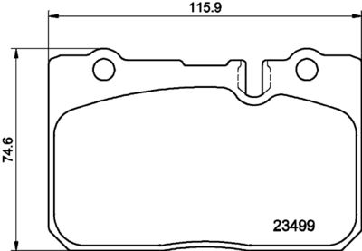 Brake Pad Set, disc brake HELLA PAGID 8DB 355 013-231