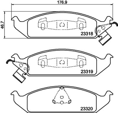 Brake Pad Set, disc brake HELLA PAGID 8DB 355 013-281
