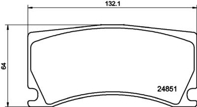 Brake Pad Set, disc brake HELLA PAGID 8DB 355 014-101