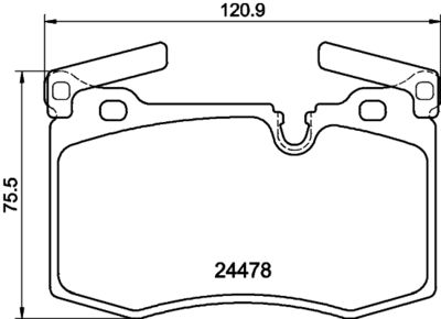 Brake Pad Set, disc brake HELLA PAGID 8DB 355 014-111