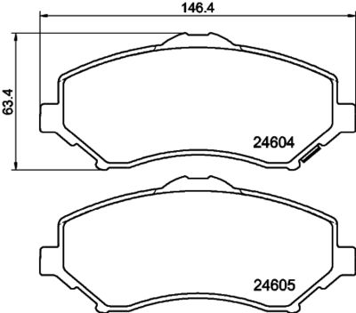 Brake Pad Set, disc brake HELLA PAGID 8DB 355 014-321