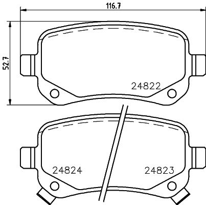 HELLA PAGID 8DB 355 014-331 Brake Pad Set, disc brake